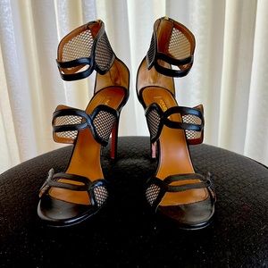 Black size 9 Aquazzura heels.